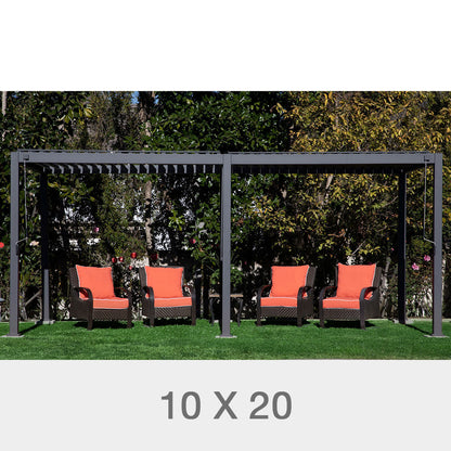 Mirador Adjustable Louvered Aluminum Pergola